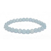 Aquamarine bracelet elastic natural stone, ball 6 mm / 16-17 cm, sailor stone, healing power of the ocean