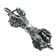 Dorje Vajra five-piece Buddhist stainless steel mallet 61 x 11 mm Dorje Vajra five-piece Buddhist stainless steel mallet 61 x 11 mm