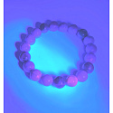 Hackmanit bracelet elastic natural stone, bead 10 mm / 16 - 17 cm, stone inner transformation