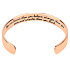 Stainless steel bracelet gold-plated with engraving You are braver..., open cuff, 2.5 mm
