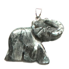 Larvikit Slon přívěsek přírodní kámen, ručně broušená figurka 32 x 45 mm, kámen vitality Larvikit Slon přívěsek přírodní kámen, ručně broušená figurka 32 x 45 mm, kámen vitality