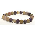 Auralite 23 bracelet elastic natural stone, ball 8 mm / 16 - 17 cm, one of the most powerful stones on the paneta