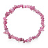 Tourmaline Rubelite bracelet elastic chopped natural stone, 19 cm, guardian of good mood