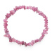 Tourmaline Rubelite bracelet elastic chopped natural stone, 19 cm, guardian of good mood