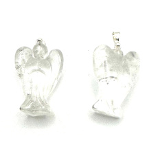 Crystal Angel protector pendant natural stone 25 mm, stone stones