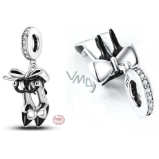 Charm Sterling silver 925 Chic style - shoes with bow, bracelet pendant, interests Charm Sterling silver 925 Chic style - shoes with bow, bracelet pendant, interests