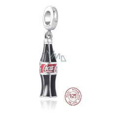 Charm Sterling silver 925 Coca Cola bottle, bracelet pendant, food and drink Charm Sterling silver 925 Coca Cola bottle, bracelet pendant, food and drink