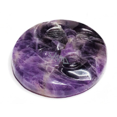 Amethyst face of the sun and moon. hand carved natural stone 5 cm, stone of kings and bishops Amethyst face of the sun and moon. hand carved natural stone 5 cm, stone of kings and bishops
