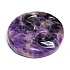 Amethyst face of the sun and moon. hand carved natural stone 5 cm, stone of kings and bishops