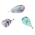 Fluorite Rainbow Tumbler pendant natural stone, 2,2-3 cm, 1 piece, stone of geniuses
