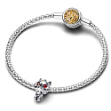 Charm Sterling Silver 925 Game of Thrones Ghost Bead - Ghost Direwolf, Bracelet Bead, Movie