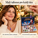 Adventní kalendář s kyvadélky – 24 barevných přívěsků a talismanů