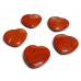 Jasper red Hmatka, healing gemstone in heart shape natural stone 3 cm 1 piece, full care stone