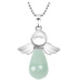 Avanturine green Angel pendant natural stone 4,2 x 3 cm, lucky stone