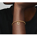 Charm Sterling Silver 925 Gold Plated Zodiac Sign Gemini, Pendant Bracelet