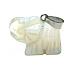 Opalite Elephant Pendant natural stone, hand-polished figurine 1.8 x 2.5 x 8 mm, stone of wishes and hope