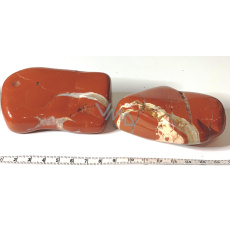 Jasper red Tumbled natural stone 220 - 280 g, 1 piece, full care stone