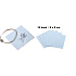 Cleaning cloth - silver cloth blue 8 x 8 cm 10 pieces