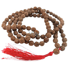 108 Mala Shiva Rudraksha, meditation jewellery, natural Indian seeds, knotted, elastic, handmade, tassel 8 cm, bead 7-8 mm 108 Mala Shiva Rudraksha, meditation jewellery, natural Indian seeds, knotted, elastic, handmade, tassel 8 cm, bead 7-8 mm