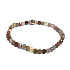 Spinel coloured facet bracelet elastic natural stone 4 mm / 16 - 17 cm