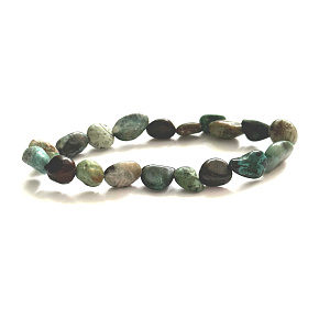 Chrysocolla natural stone bracelet, 8 - 10 mm / 16 - 17 cm, King Solomon stone Chrysocolla natural stone bracelet, 8 - 10 mm / 16 - 17 cm, King Solomon stone