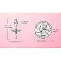 Charm Sterling silver 925 Graduation - Aesculapius staff - emblem of doctors and pharmacists, Graduate pendant on a bracelet job