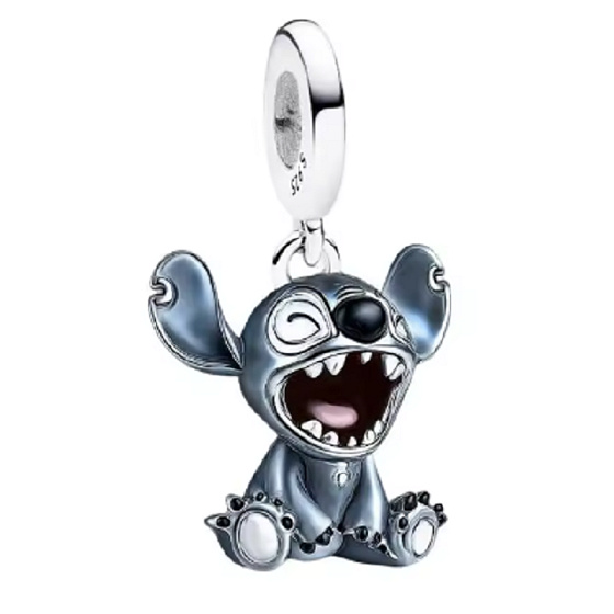 Disney Lilo & Stitch Charm – cheerful Stitch | dangle charm for bracelet, movie