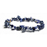Sodalite bracelet elastic chopped natural stone 19 cm, stone communication