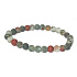 Heliotrope / Bloodstone matt bracelet elastic natural stone, ball 6 mm / 16 -17 cm, stone of courage