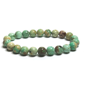 Turquoise Peru bracelet elastic natural stone, ball 8 mm / 16-17 cm, bristle stone, talisman of travelers and animal lovers Turquoise Peru bracelet elastic natural stone, ball 8 mm / 16-17 cm, bristle stone, talisman of travelers and animal lovers