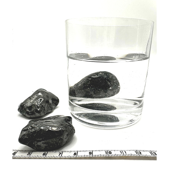 Shungite Tumbled natural stone, approx. 4 cm 1 piece, stone of life, water activator