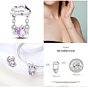 Sterling silver 925 Sister - I will always be your friend, family bracelet pendant