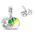 Charm Sterling Silver 925 Hard Work Always Pays Off, Bracelet Pendant