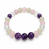 Bracelet with a story – I will never forget you, natural minerals, 8 mm bead / wrist 14–15 cm