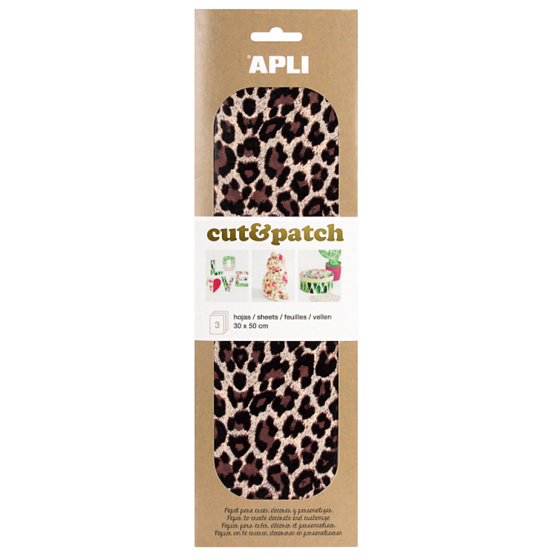 Apli Cut & Patch paper for napkin technique Leopard 30 x 50 cm 3 pieces