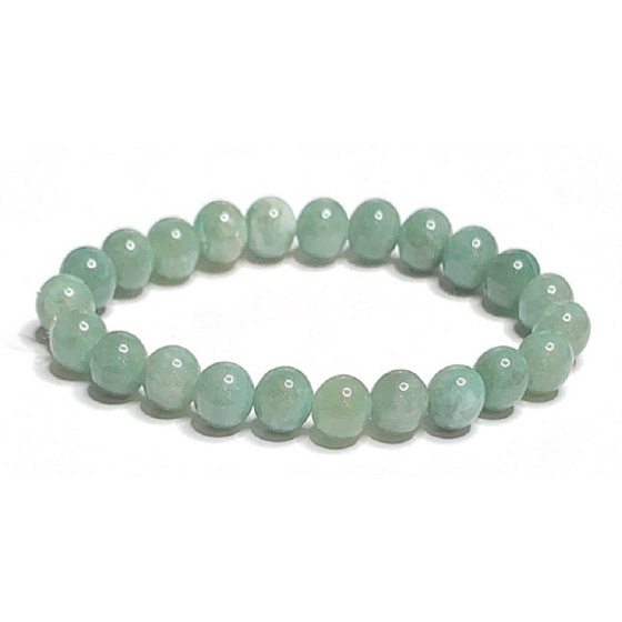 Smaragd African bracelet elastic natural stone, ball 6- 6,8 mm / 16 - 17 cm, royal stone