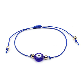 Blue eye bracelet string blue, adjustable size Blue eye bracelet string blue, adjustable size