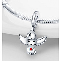 Sterling silver 925 Harry Potter - Hedwig the Owl with letter, pendant for bracelet