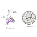 Sterling silver 925 Hairdresser - hairdryer, scissors, 3in1 comb, bracelet pendant symbol