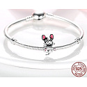 Charm Sterling Silver 925 Dog - Boxer Puppy, Animal Bead for Bracelet