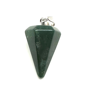 Chalcedony pendulum natural stone 2,2 cm,, stone of love and joy