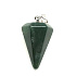 Chalcedony pendulum natural stone 2,2 cm,, stone of love and joy