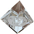 Crystal Glass Pyramid Clear, Scorpio Zodiac Sign