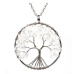Crystal Tree of Life pendant natural stone, healing, chain length: 45 + 5 cm, stone of stones