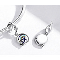 Sterling silver 925 Egypt - Eye of Horn, pendant for bracelet symbol