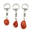 Carnelian keychain pendant natural stone approx. 10 cm 1 piece, , Teaching us here and now