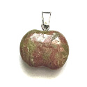 Unakit Apple of Knowledge pendant natural stone 1,5 cm, stone of personal growth and visions