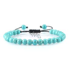 Tyrkenite bracelet natural stone, hand knitted, adjustable bead size 6 mm / 16-17 cm, stone of young people, looking for a life goal