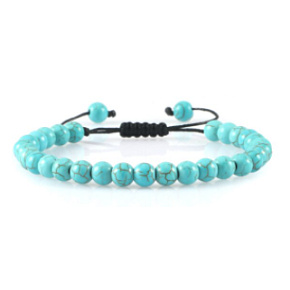 Tyrkenite bracelet natural stone, hand knitted, adjustable bead size 6 mm / 16-17 cm, stone of young people, looking for a life goal