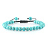 Tyrkenite bracelet natural stone, hand knitted, adjustable bead size 6 mm / 16-17 cm, stone of young people, looking for a life goal